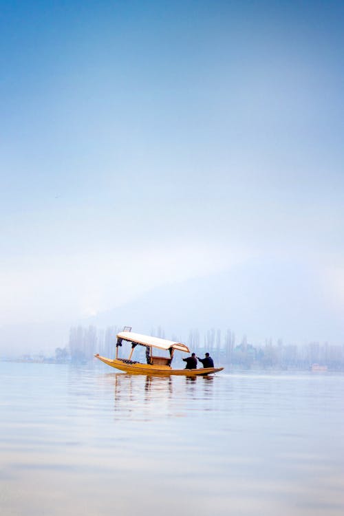 People on Boat on Dal Lake