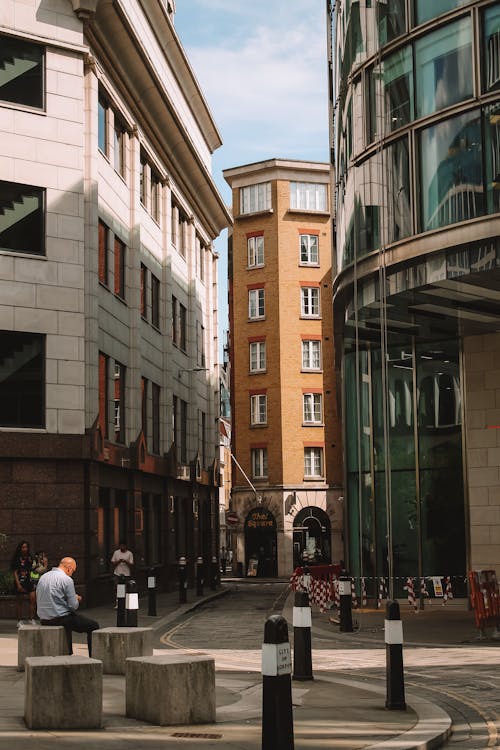 Alley between Buildings in City 