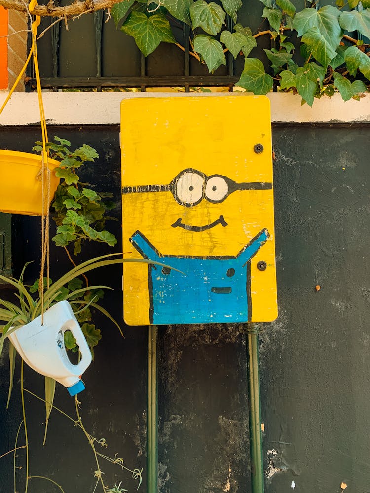 Minion Painted In The Garden