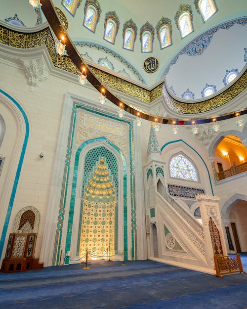 Ornamented Interior of Mosque