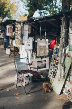 这个户外市场以艺术和摄影为特色，环境舒适