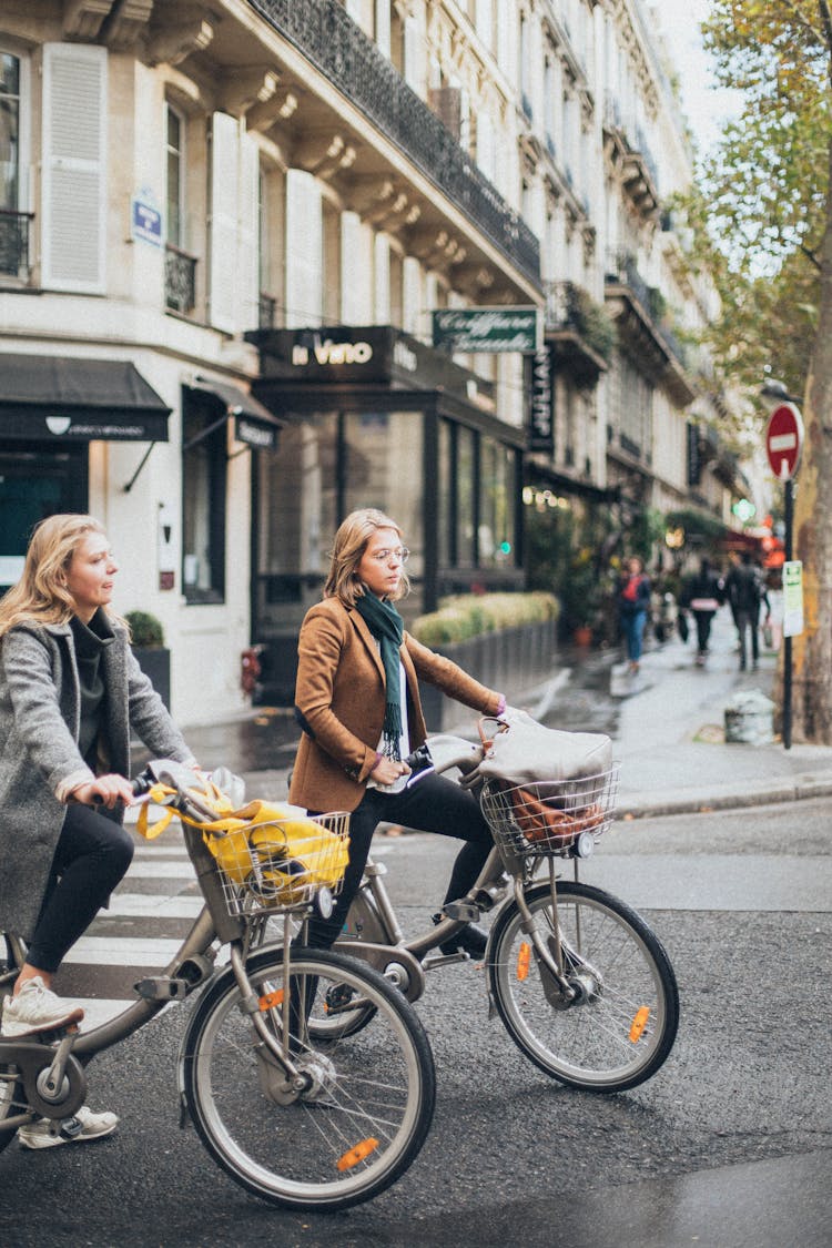 Women Riding Bikes