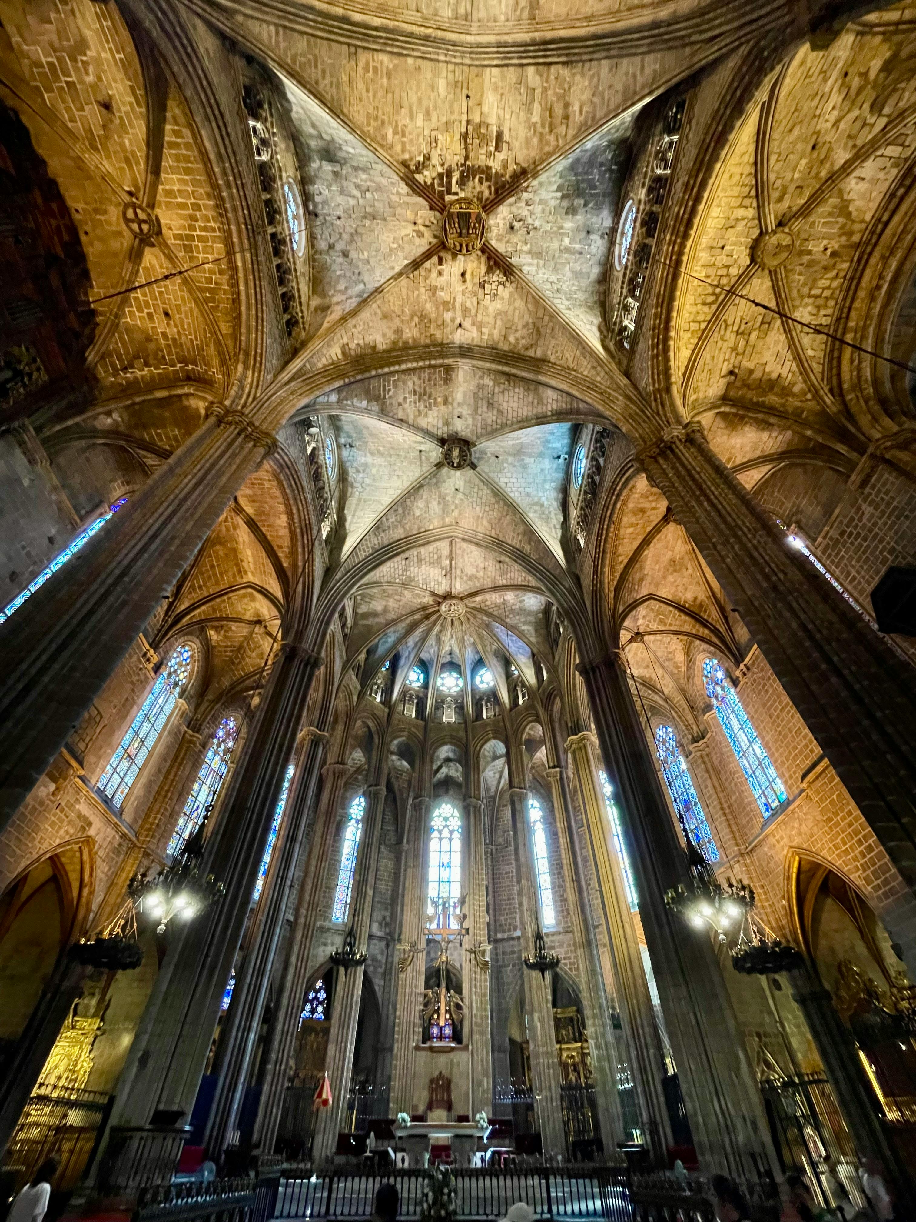 interior of the barcelona cathedral barcelona spain