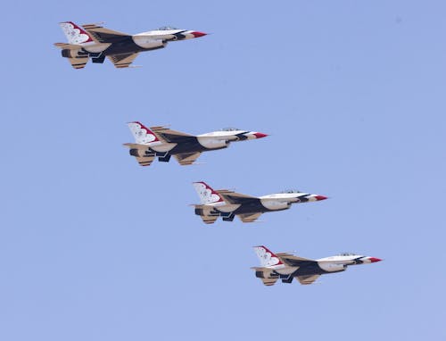 US Air Force Thunderbirds Flying