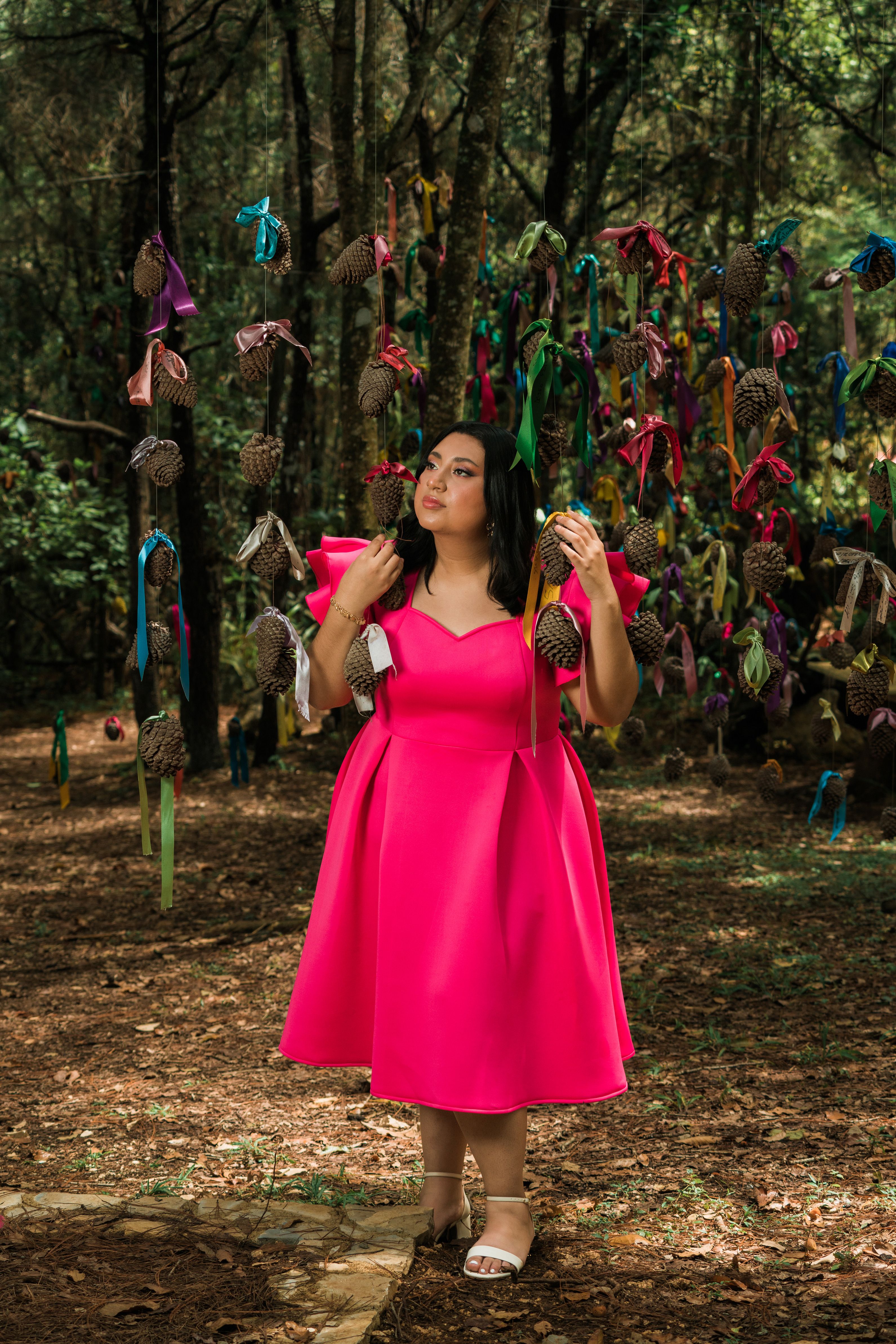 Woman Wearing Pink Dress in a Park · Free Stock Photo