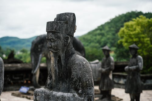 Sculptures of Khai Dinh Tomb