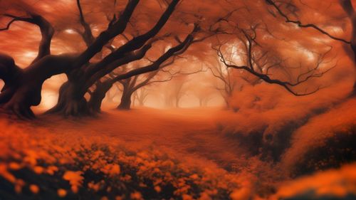 Free Nature in Orange Stock Photo