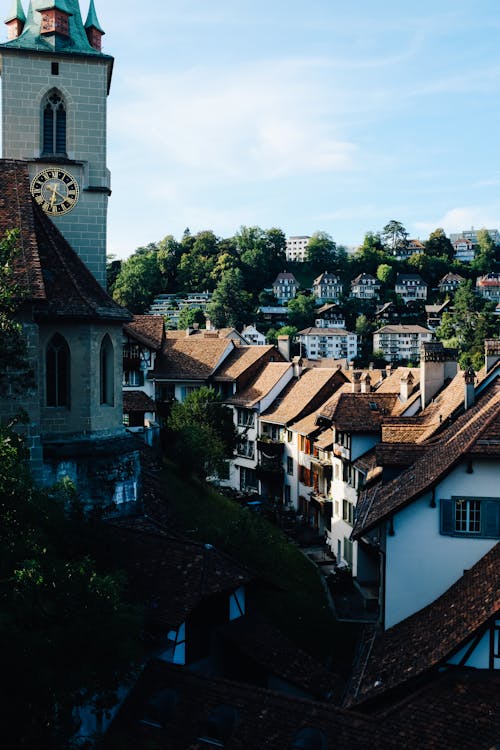 Houses and a Cathedral in Bern, Switzerland