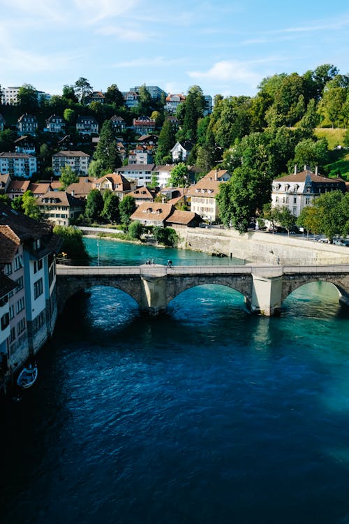 Bridge over the Aare River in Bern, Switzerland 