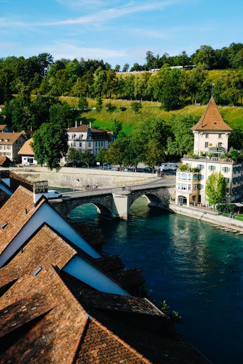 Photo of the Aare River in Bern, Switzerland