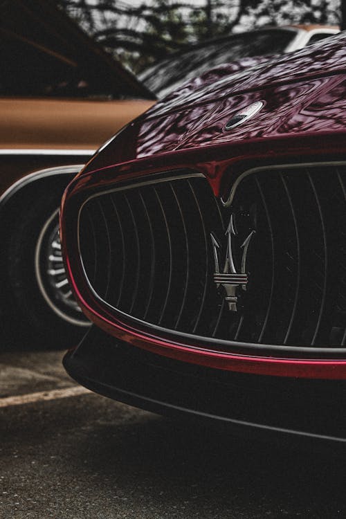 Car Grill with the Maserati Logo