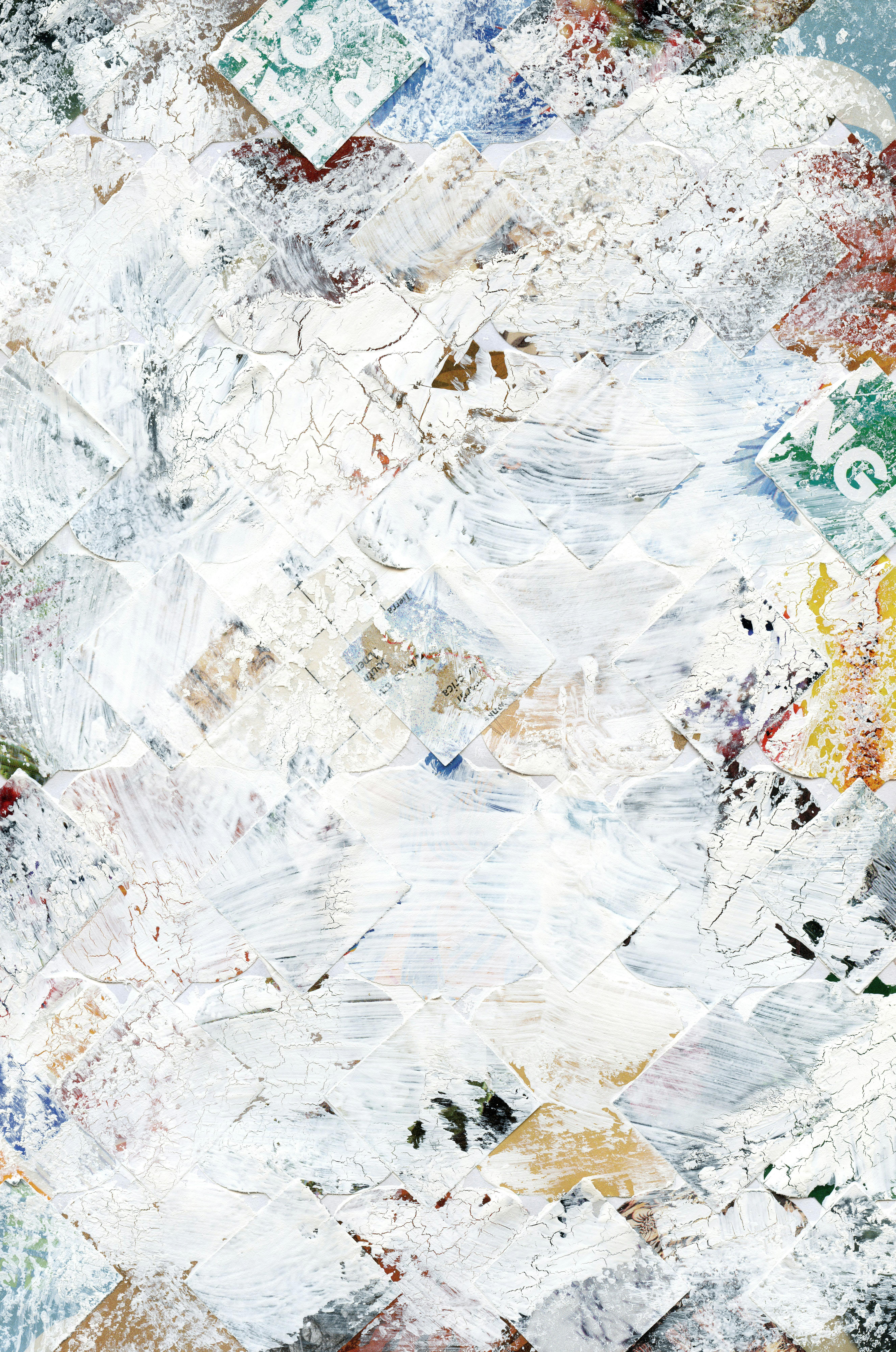 Intricate white textured abstract art with paint patterns, ideal for backgrounds.