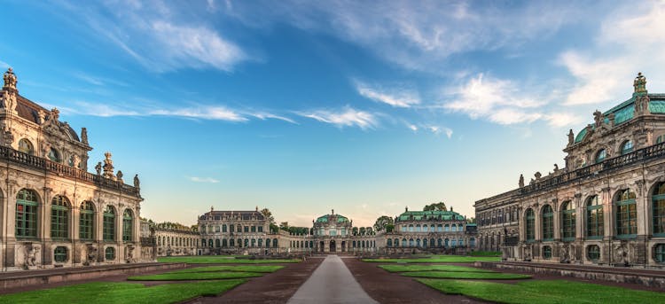 Courtyard Of Zwinger Palace In Dresden