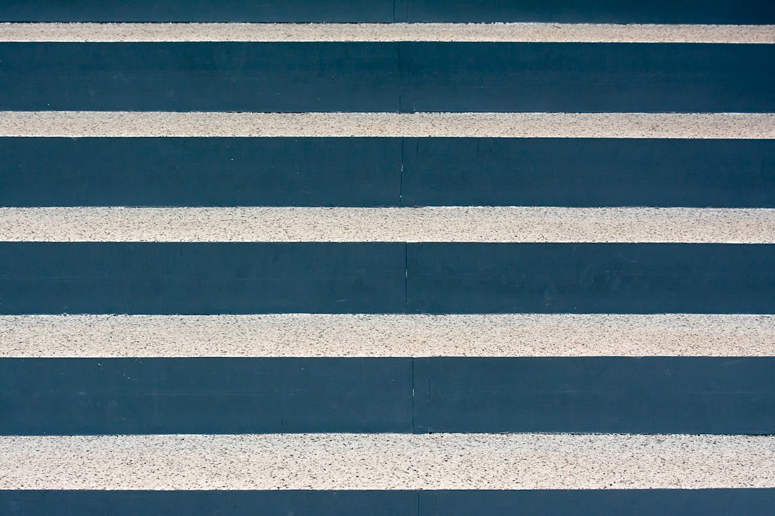 Abstract Image of a Wall with Indigo Stripes