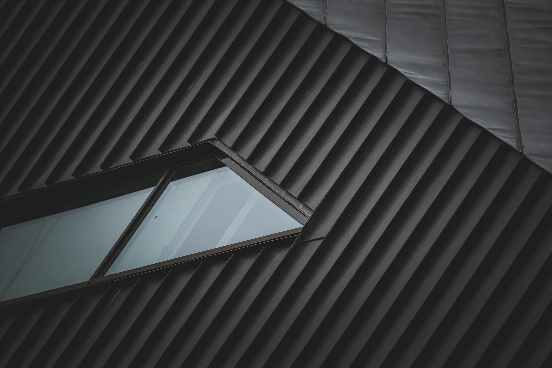 Window in Metal Textured Roof