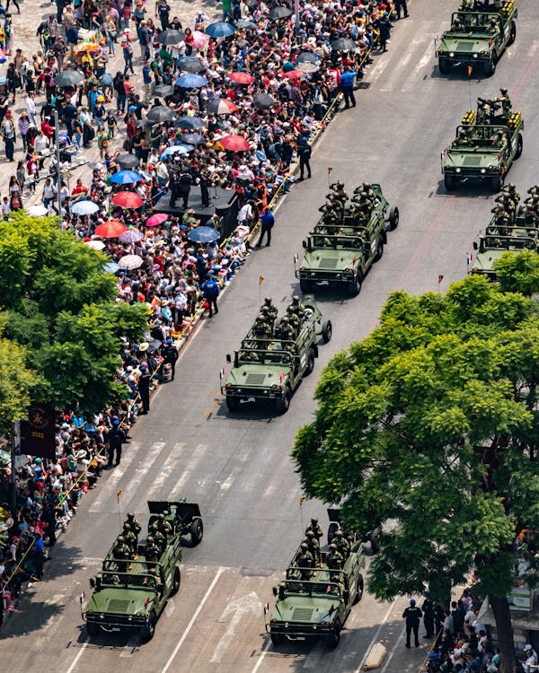 Mexican army tanks parade in mexico city · Free Stock Photo