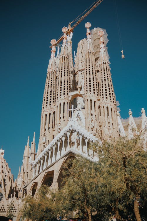 คลังภาพถ่ายฟรี ของ sagrada familia, จุดสังเกต, บาร์เซโลนา