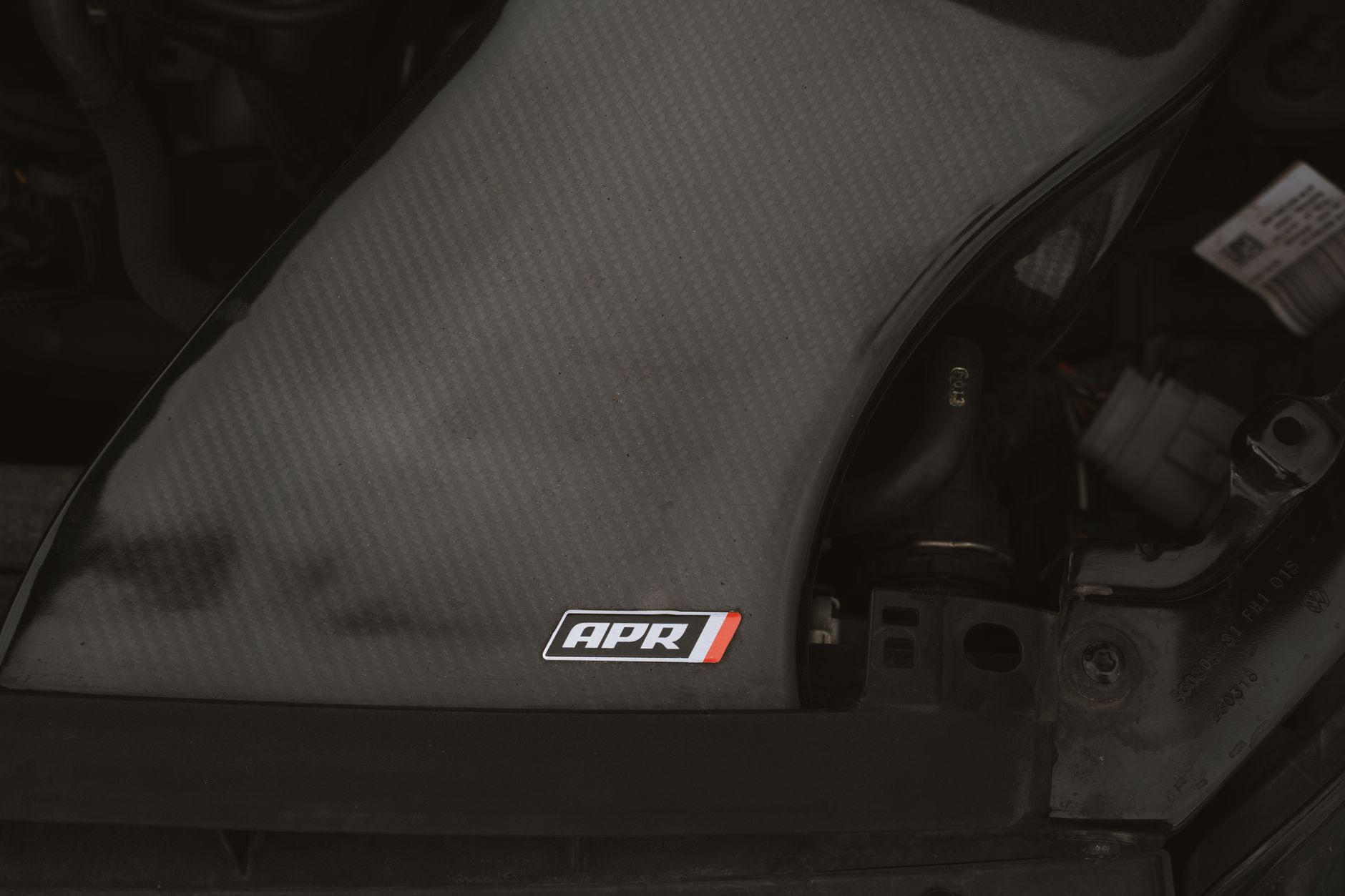 Cover under the Hood of a Car