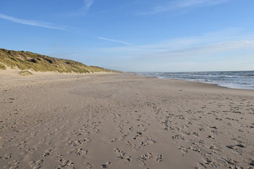 Ingyenes stockfotó homok, lábnyomok, part témában