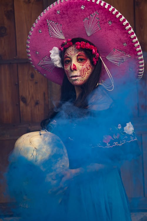 Foto d'estoc gratuïta de actuació, artista, calavera catrina