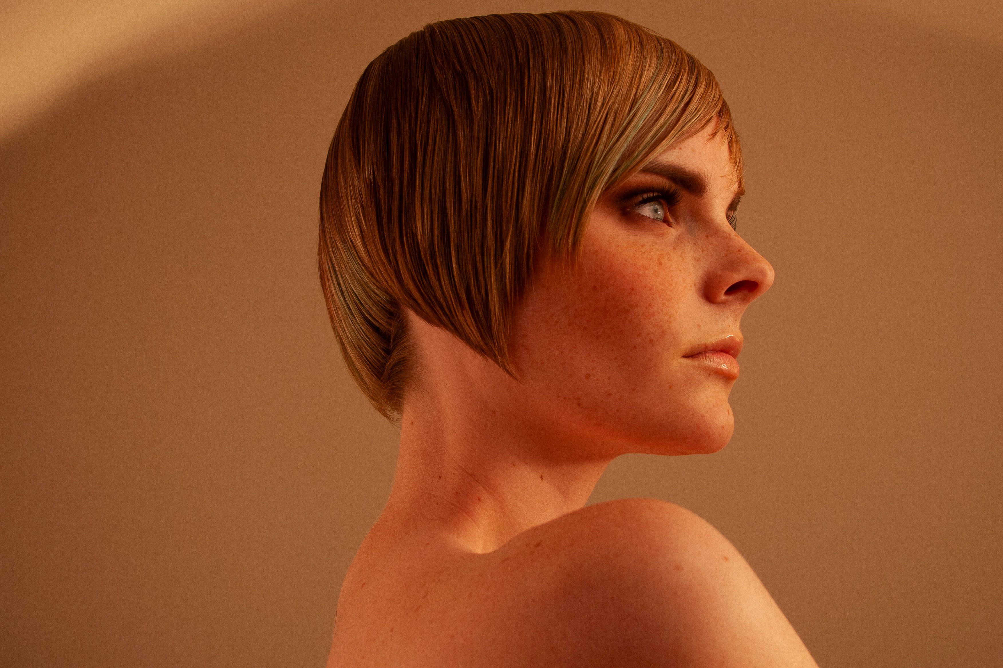 Model with Freckles · Free Stock Photo