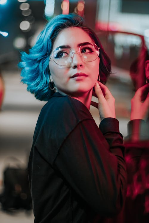 Woman Wearing Eyeglasses