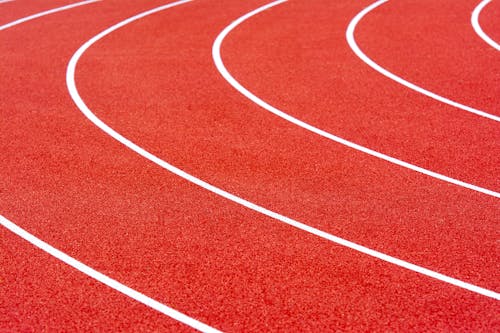 Close-up Photo of an Athletic Track