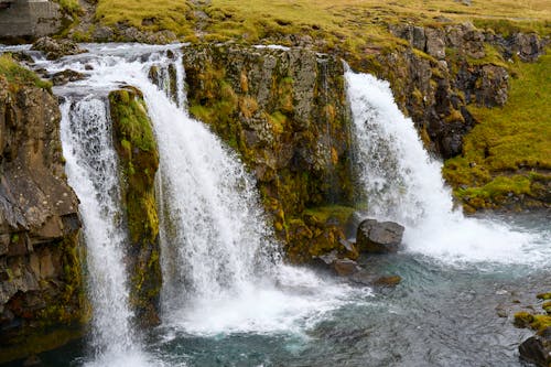 Gratis lagerfoto af eroderet, flydende vand, grøn