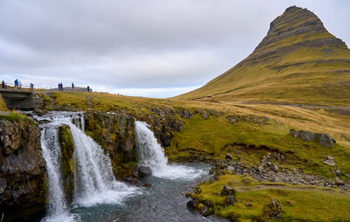 Immagine gratuita di acqua corrente, cascate, collina