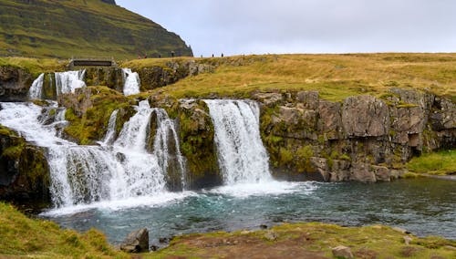 Gratis lagerfoto af flod, Island, kirkjufellsfoss