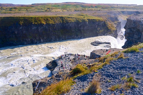 Foto profissional grátis de cachoeira, gullfoss, ilha