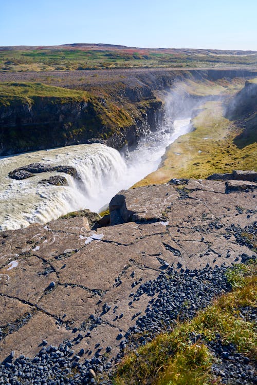 Foto profissional grátis de cachoeira, gullfoss, ilha