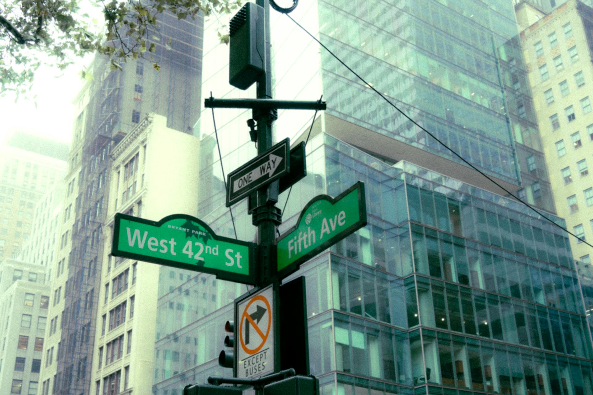 Street Sign in City