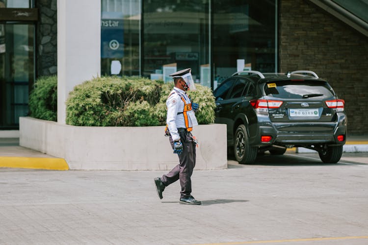 Security Guard In Uniform