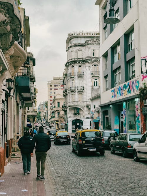 Cobblestone Street in Buenos Aires