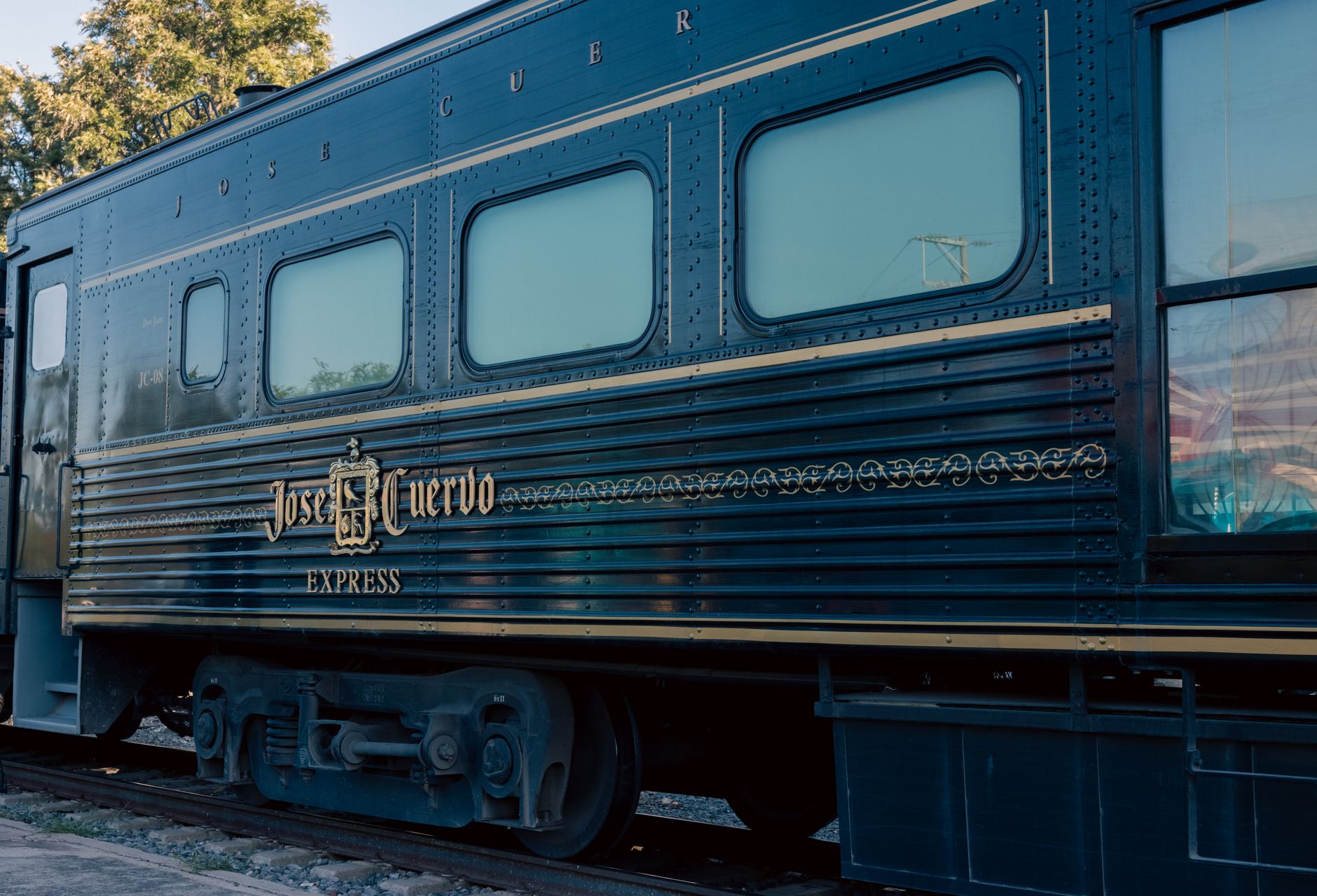 Vintage carriage detail, Mexico Vintage luxury carriage suited to Orient Express style train trips in Mexico