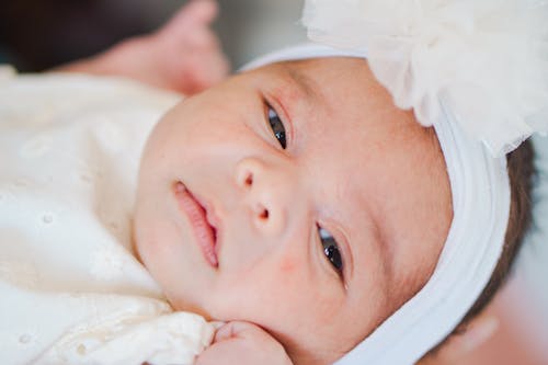 Free Close-up of a Newborn Girl  Stock Photo