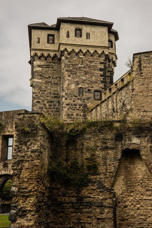 Medieval Fortification Wall and Tower ยท Free Stock Photo