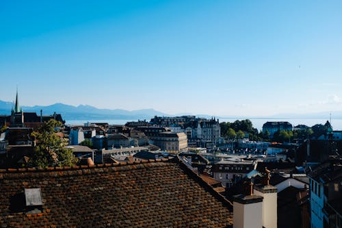 Overview of the Roofs of a Town