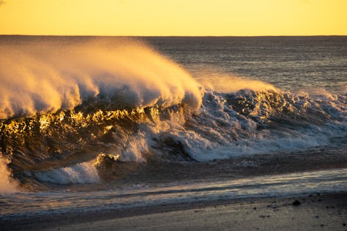 Foto stok gratis gelombang, horison, laut