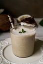 Close-Up Photography of Fruit Shake in Clear Glass
