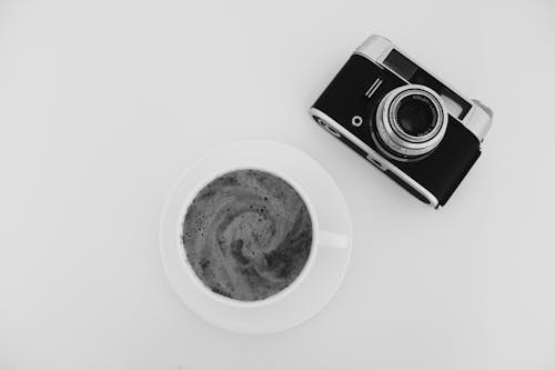 カップ, カメラ, コーヒーの無料の写真素材