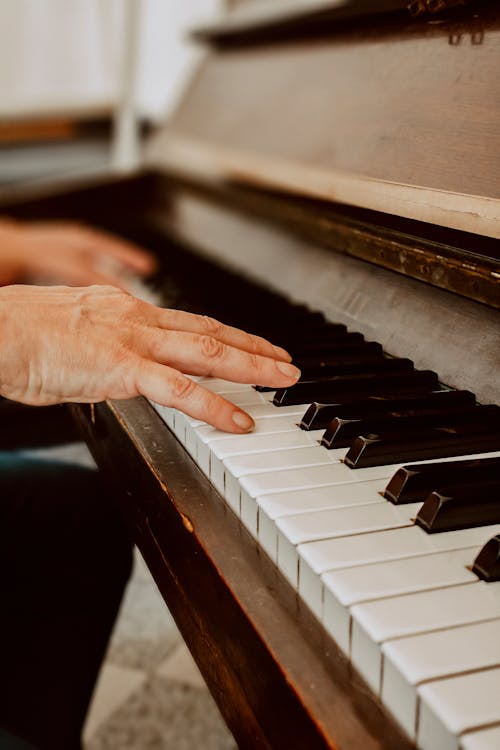 A Person Playing Piano