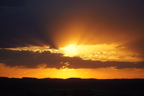 Free stock photo of golden sunset, sunset