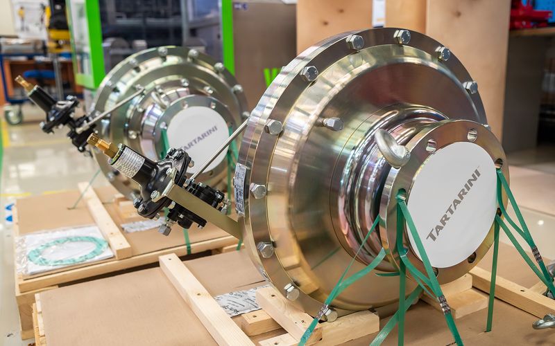 Batch of finished precision machined parts ready for dispatch