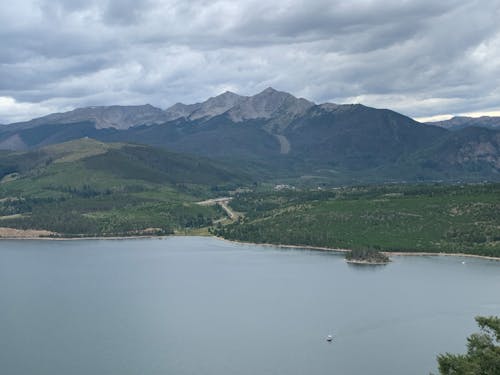 View of a Body of Water and Mountains 
