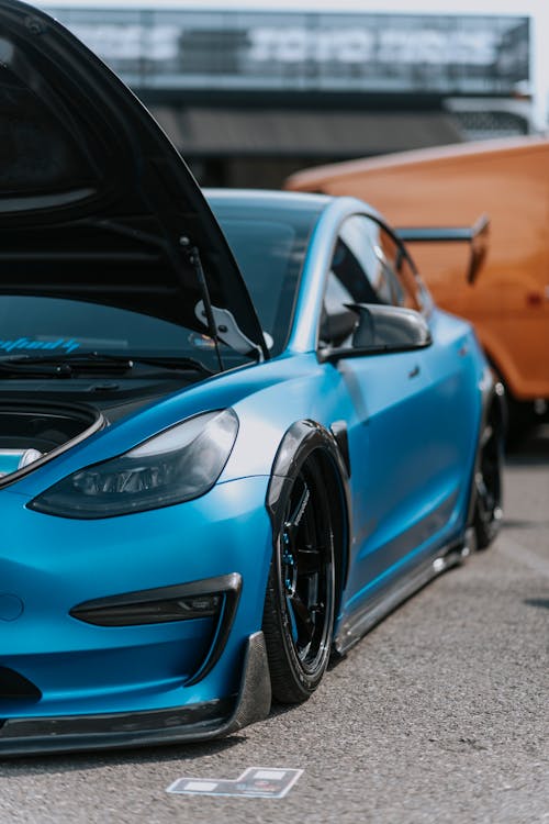 Blue Racing Car · Free Stock Photo
