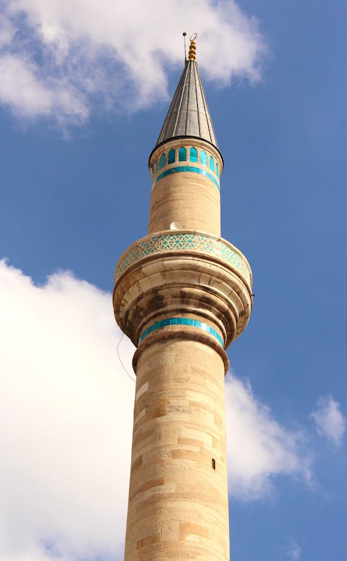 Minaret at the Mevlana Museum in Konya, Turkey