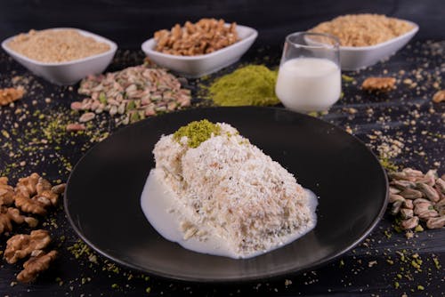 Coconut Pistachio Pudding Among Nuts
