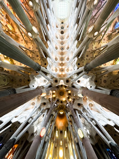  Vault of the Sagrada Familia in Barcelona Designed by Antoni Gaudi